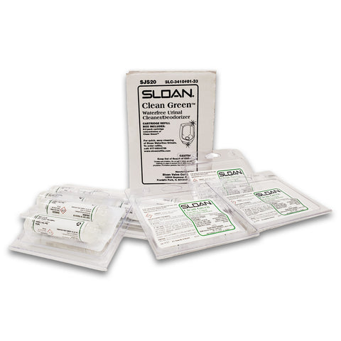 Waterfree urinal cleaner/deodorizer refill box