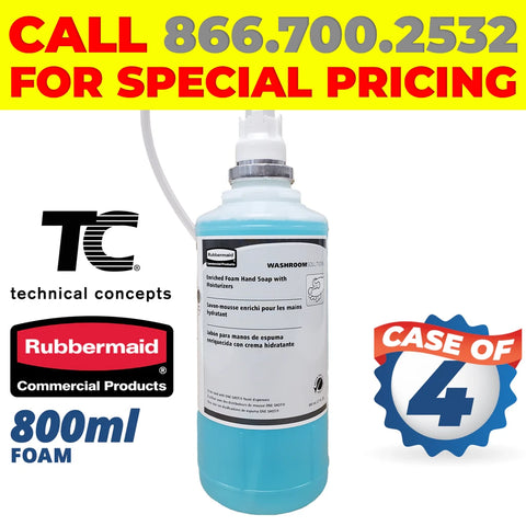 Enriched Foam Hand Soap <span>800ml <strong>4 PACK</strong></span>